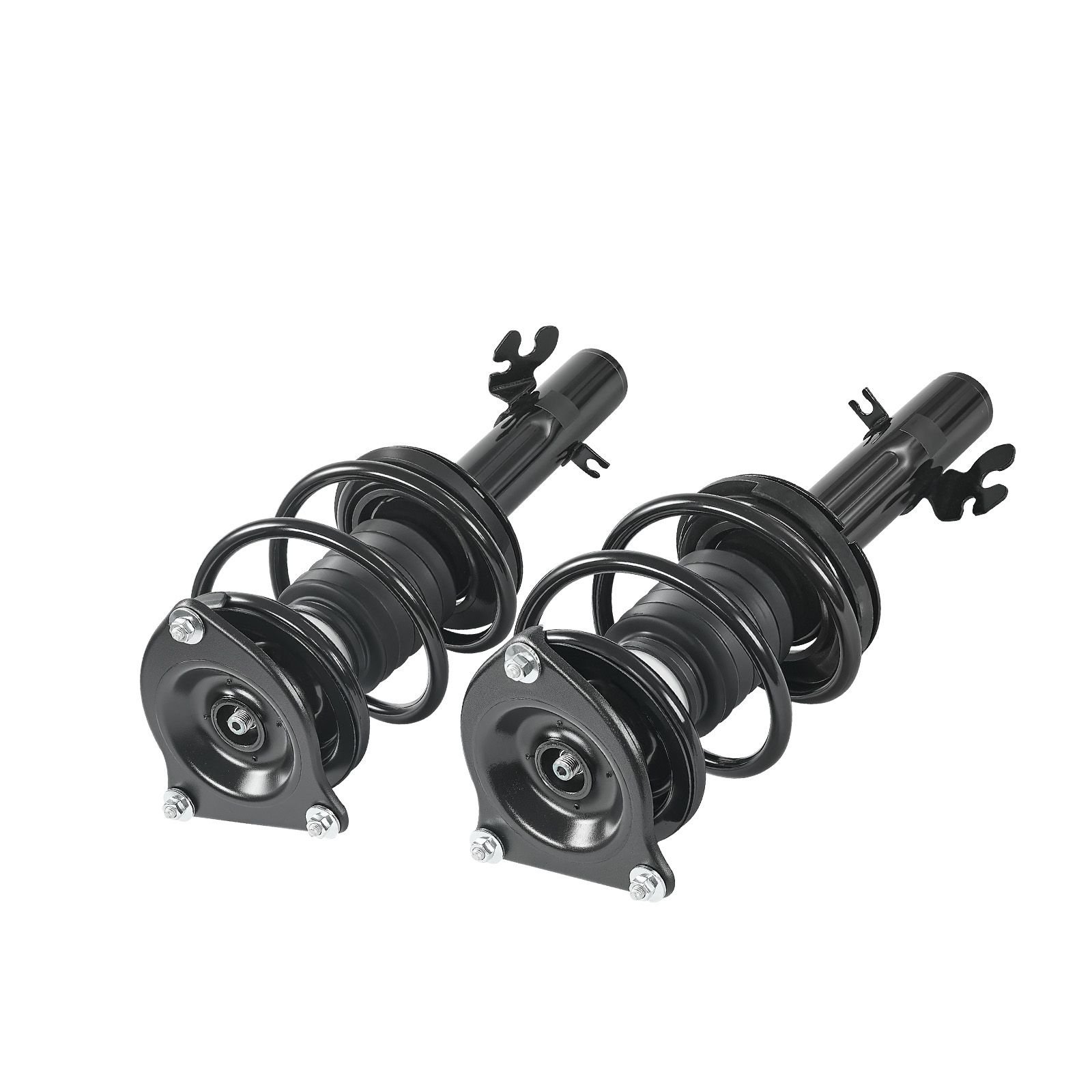 front shock absorber strut assembly, 2pcs shock and strut assembly with coil spring, compatible with 2002 2006 mini cooper convertible, automotive replacement struts for oe 172265 / 172266