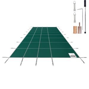 ft 16x32 pool safety cover, green