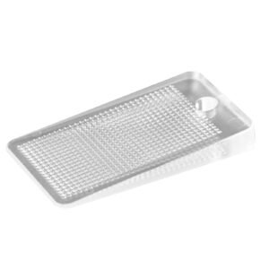 furniture leveling shims, 30 pcs 1.97 x 1.16 x 0.22 inch non skid clear plastic pads, easy to cut furniture leveler, ideal shim leveler for couch, refrigerator, table legs to avoid wobbling