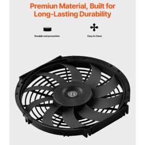 gable mount fan, 12 inch solar power attic exhaust fan with adjustable thermostat & outer mesh, 1300 cfm house ventilator cools up to 1850 sq.ft, quiet ventilation for roof, garage, shop, black