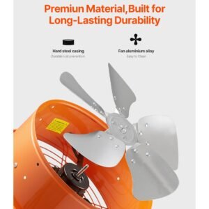 gable mount fan, 14 inch solar power attic exhaust fan with adjustable thermostat & outer mesh, 1300 cfm house ventilator cool upto 1850 sq.ft, quiet ventilation for roof, garage, shop, black