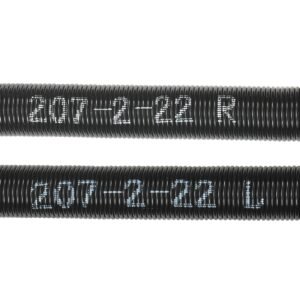 garage door torsion springs, pair of 0.207 x 2 x 22inch, 16000 cycles, garage door springs with non slip winding bars, gloves and mounting wrench, electrophoresis coated for replacement
