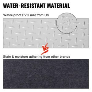 garage floor mat 4.9x13ft vinyl garage flooring roll anti slide diamond texture silver garage mats for under car 63.7sqft covering space diy pvc garage floor mat for gyms boats car trailer