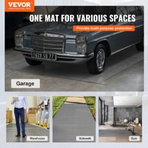 garage floor mat 4.9x19ft vinyl garage flooring roll anti slide diamond texture gray garage mats for under car 93 sqft covering space diy pvc garage floor mat for gyms boats car trailer
