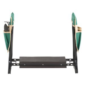 garden kneeler and seat, 8 in wide kneeling pad, heavy duty garden kneeling stool, folding garden seat with 2 tool bags, relieve knee & back pain, portable garden bench for women grandparents