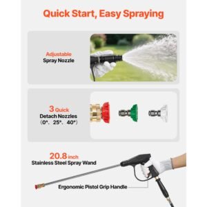 gas powered backpack sprayer, 26.5cc 0.9hp engine, garden sprayer with 5 gallon tank, large area coverage, lawn spraying machine with 24 in wand & nozzles for efficient gardening & farming