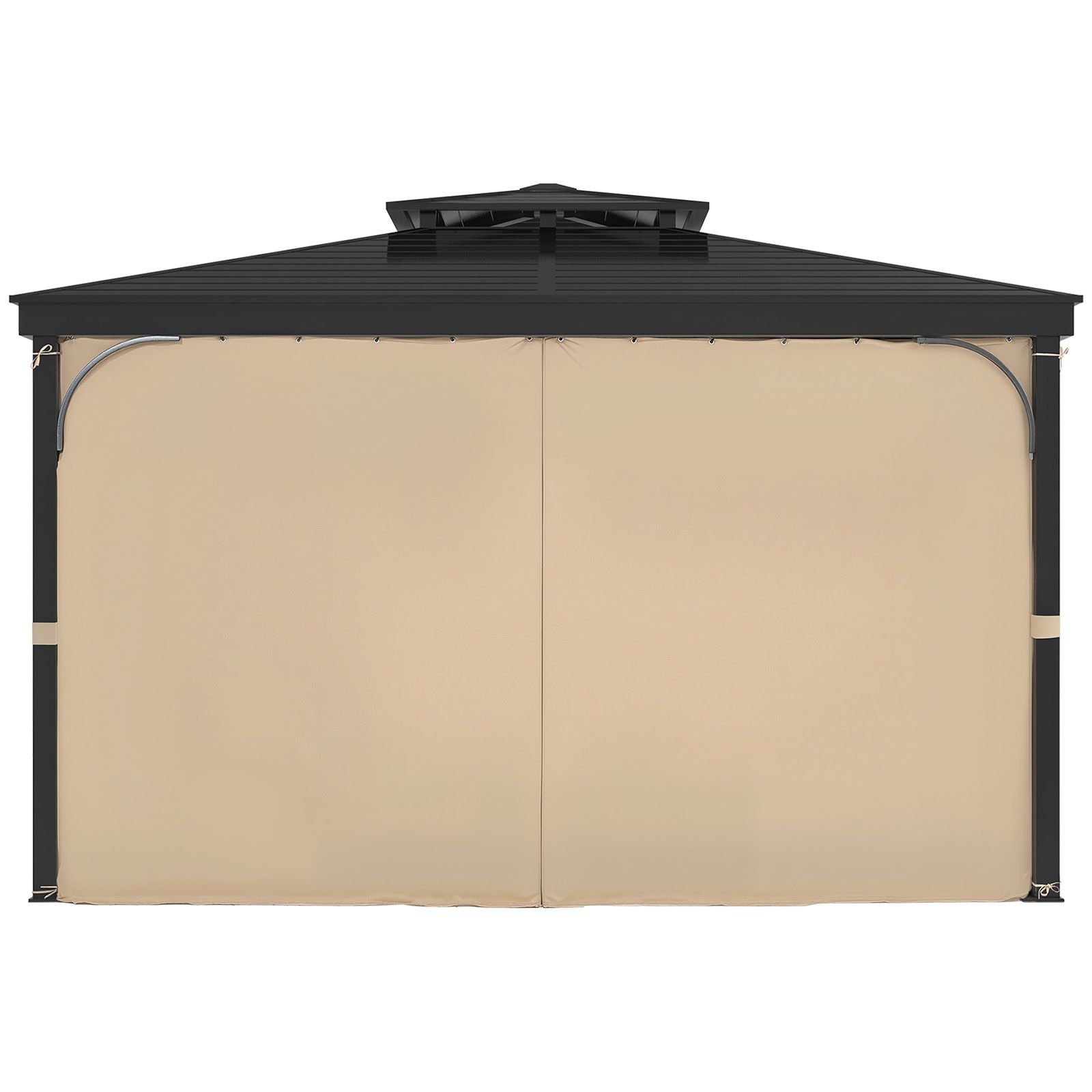 gazebo curtains outdoor 12 x 10 x 73 gazebos 4 panel sidewall gazebo privacy curtains with zippers outdoor curtain replacement for patio canopy only curtain khaki.jpg