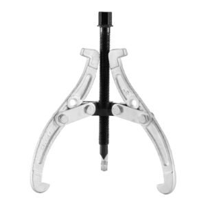 gear puller set, 3 in/4 in/6 in/8 in 3 jaw bearing puller with reversible jaws, 2 jaw/3 jaw pulley puller tool, 4 pcs heavy duty bearing puller tool kit for pulley gear bearing flywheel removal