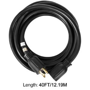 generator extension cord 40 foot 10 gauge extension wire 30 amp sjtw cable