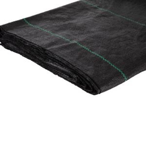 geotextile fabric, 12.5 x 30 ft 3.5oz woven pp driveway drain cloth with 600lbs tensile strength, heavy duty underlayment for soil stabilization, landscaping, weed barrier, 12.5ft30ft 3.5oz, bla