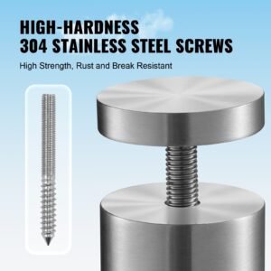 glass clamp, 10 pcs round glass railing bracket for 0.31 " 0.62 " tempered glass, 316 stainless steel glass mounting clamp, glass shelf bracket for balcony, garden, pool, stair, silver