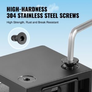 glass clamp, 40 pcs square glass railing bracket for 0.31 " 0.47 " tempered glass, 304 stainless steel glass mounting clamp, glass shelf bracket for balcony, garden, deck, stair, black