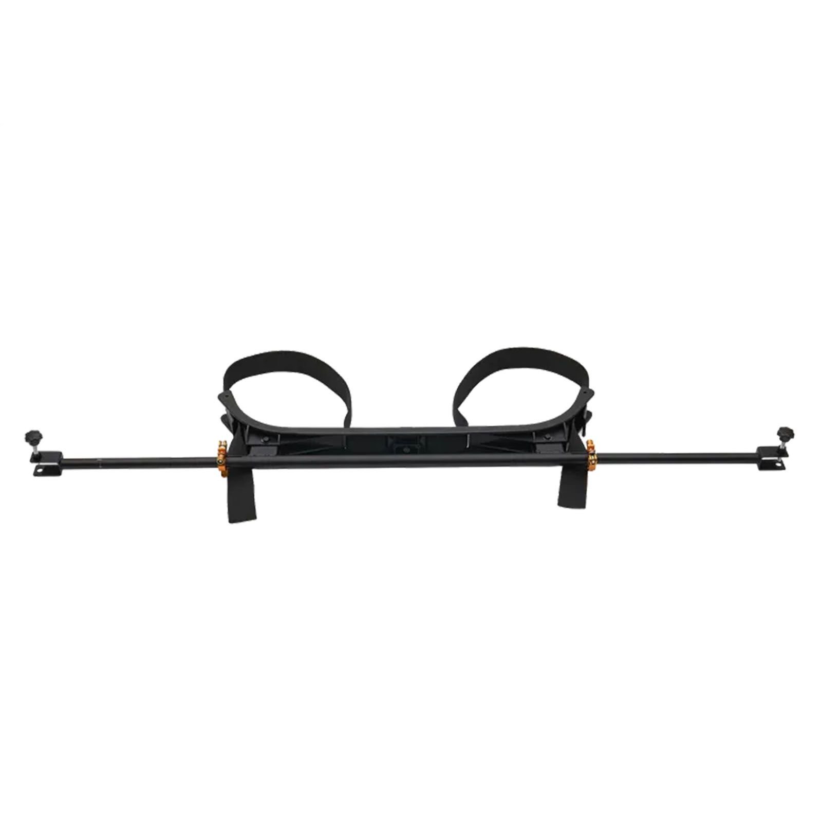 golf cart bag holder, 53.9 x 7.7 x 2.4 inch, compatible with most 2+2 golf cart rear seat with 1.2 inch square tubes, adjustable rear seat carts club holder with strap, no drilling required