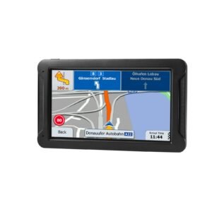 gps navigator for car, 7 inch touch screen 16gb gps navigation system with built in dash cam, voice turn by turn guidance, speed and red light warning, custom truck routing, for car truck rv