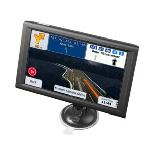 gps navigator for car, 9 inch touch screen 16gb gps navigation system with built in dash cam, voice turn by turn guidance, speed and red light warning, custom truck routing, for car truck rv