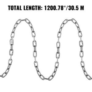 grade 30 chain 3/16 inch by 100ft length grade 30 proof coil chain zinc plated grade 30 chain for towing logging agriculture and guard rails