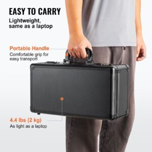 graded card storage box, 4 slots, graded sports cards holder carrying case with coded lock foam dividers, for 120 psa graded cards 84 bgs cards 96 sgc cards 428 top loaders or 999+ loose cards