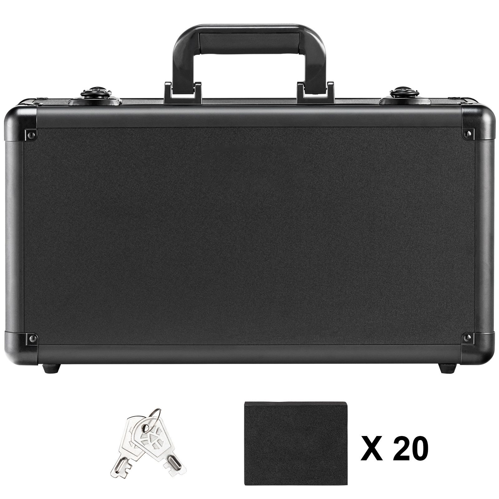 graded card storage box, 4 slots, graded sports cards holder carrying case with key lock foam dividers, for 108 psa graded cards 76 bgs cards 84 sgc cards 388 top loaders or 999+ loose cards