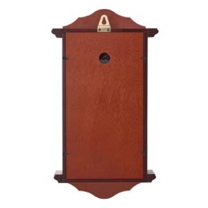 grandfather clock, 18 in classic vintage pendulum clock, pine wood & mdf wall clocks with quartz movement and quiet design, for living room, bedroom, home decor, and gift (cherry tone finish)