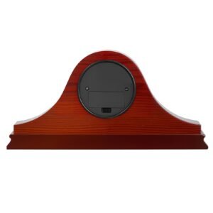grandfather clock, 6.4 in classic vintage grandfather clock, mdf mantel clocks with built in quartz movement and quiet design, for living room, bedroom, home decor & gift (cherry tone finish)