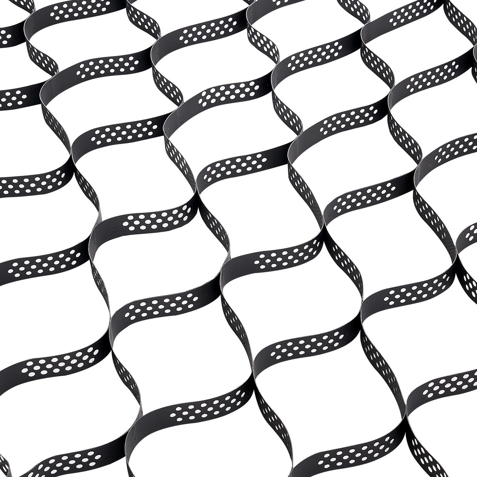 gravel grid, 2 inch depth, 16.4 x 6.5 ft / 5000 x 1980 mm, 1880 lbs per sq ft grass ground retainer, permeable geo grids driveway stabilization, for garden, patio, walkway, rv parking slopes