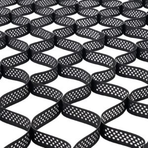 gravel grid, 3 inch depth, 24.93 x 9.52 ft / 7600 x 2900 mm, 1880 lbs per sq ft grass ground retainer, permeable geo grids driveway stabilization, for garden, patio, walkway, rv parking slopes