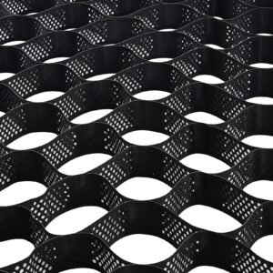 Gravel Grid, 4 Inch Depth, 17.06 x 8.86 FT / 5200 x 2700 mm, 1880 LBS Per Sq ft Grass Ground Retainer, Permeable Geo Grids Driveway Stabilization, for Garden, Patio, Walkway, RV Parking Slopes