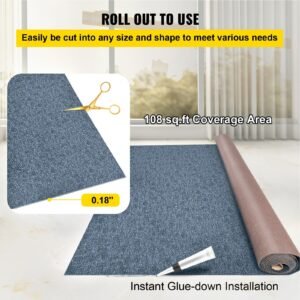 gray marine carpet 6 ft x 23 ft boat carpet rugs indoor outdoor rugs for patio deck anti slide tpr water proof back cut outdoor marine carpeting easy clean outdoor carpet roll