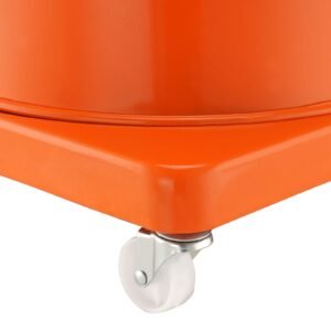 grease pump, 10.5 gallon 40l air operated grease pump with 13 ft high pressure hose and grease gun, pneumatic grease bucket pump with wheels, portable lubrication grease pump 50:1 pressure ratio