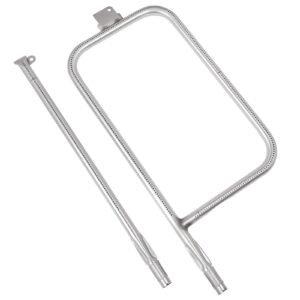 grill burner tube for weber q3200, q300 (2013 & earlier), q320, q3000 (2014 & newer), 23.75 inch 304 stainless steel tube burner for weber 404341, 57060001, 586002, replacement part 60036, 80385