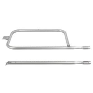 grill burner tube for weber q3200, q300 (2013 & earlier), q320, q3000 (2014 & newer), 23.75 inch 304 stainless steel tube burner for weber 404341, 57060001, 586002, replacement part 60036, 80385