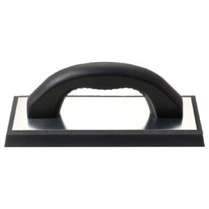 Grout Float, Professional Rubber Tile Grout Tool with Anti-slip Handle & Lightweight Aluminum Connector Backplate, Easy to Operate & Cleaning for Smoothly Apply to Concrete, Plaster, Drywall