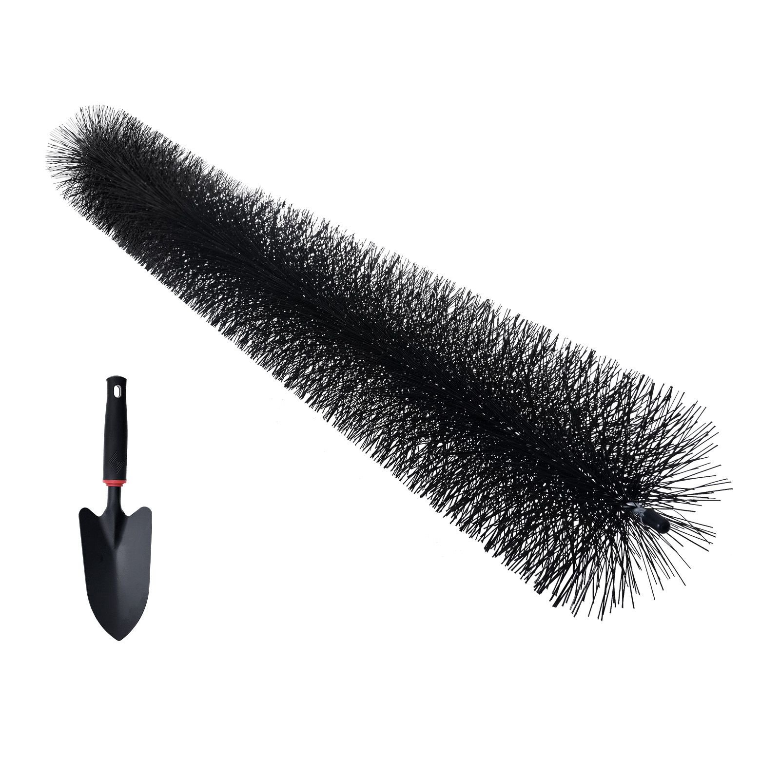 gutter brush, 60 feet total length 4.33 inch diameter gutter cleaning tools, ground level gutter brush leaf guard for 5 inch gutters, easily clear roof leaves and debris, 20 pack