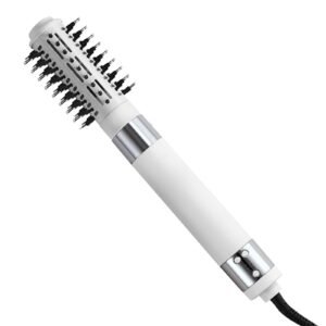 hair dryer styler, ionic hair dryer brush, 110,000rpm high speed hot air styler with brushless motor, oval & paddle brush, blow dryer brush styling tool for fast drying volumizing straightening