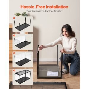 hamster cage, 360° viewing transparent hamster habitats, small animal cage, 37.8 x 18.5 x 21.7 in, ventilated pet mouse cages with front door, portable hamster house for rats, guinea pigs