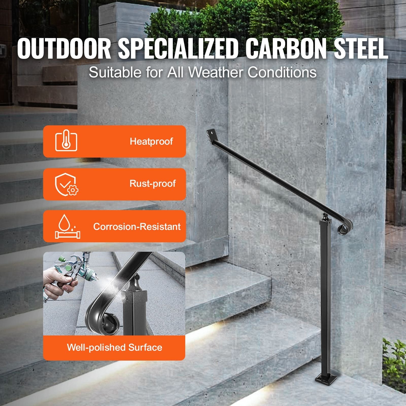 handrails for outdoor steps 2 3 step railings wrought iron handrail stair railings for steps black iron railings for steps wall and floor mounted with installation kit