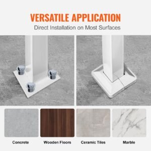 handrails for outdoor steps, fit 1 or 4 steps outdoor stair railing, white wrought iron handrail, flexible front porch hand rail, transitional handrails for concrete steps or wooden stairs