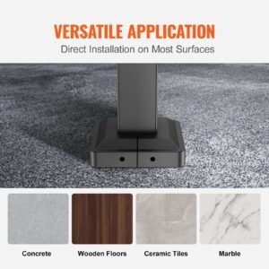 handrails for outdoor steps, fit 3 5 steps outdoor stair railing, wrought iron handrail, flexible front porch hand rail, black transitional hand railings for concrete steps or wooden stairs