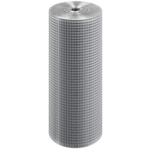 hardware cloth, 1/2 inch 24in x 100 ft 19 gauge, hot dipped galvanized wire mesh roll, chicken wire fencing, wire mesh for rabbit cages, garden, small rodents
