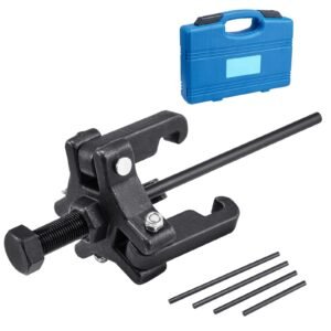 Harmonic Balancer Puller Kit, Adjustable 3-Jaw Puller Fits Most Late Model Vehicles, 3-Jaw Pulley Puller Set with 4 Forcing Rods for Removing Harmonic Balancers Without Removing the Radiator
