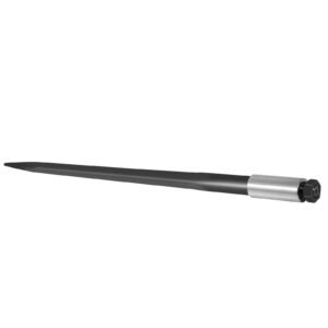 Hay Spear 39" Bale Spear 3600 lbs Capacity, Bale Spike Quick Attach Square Hay Bale Spears 1 3/4", Black Coated Bale Forks, Bale Hay Spike with Hex Nut and Sleeve for Buckets Tractors Loaders