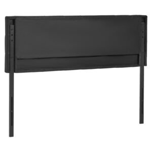 headboard, queen size headboard with adjustable height, comfortable diamond tufted for queen size bed, w62.2 x h(42.72 54.53) x d2.76 in, ideal for bedroom, hotel, homestay, dormitory, black