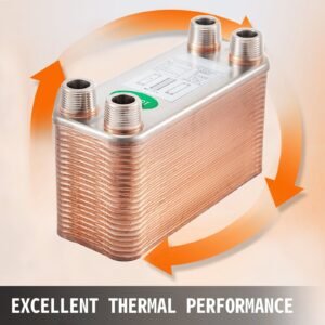 heat exchanger 3"x7.5" 40 plates brazed plate heat exchanger 316l 3/4" mpt heat exchanger b3 12a beer wort chiller for hydronic heating