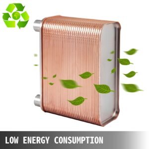 heat exchanger 3"x7.5" 60 plates brazed plate heat exchanger 316l 1/2" bsp fpt heat exchanger eatb12 beer wort chiller for hydronic heating