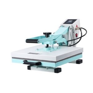 heat press, 15 x 15 inch digital heat press machine, slide out heat transfer machine, fast and even heating, 2 layer insulation cotton, heat transfer machine for t shirts/pillows/bags, green