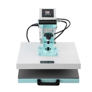 Heat Press, 15 x 15 inch Digital Heat Press Machine, Slide Out Heat Transfer Machine, Fast and Even Heating, 2-Layer Insulation Cotton, Heat Transfer Machine for T-Shirts/Pillows/Bags, Green