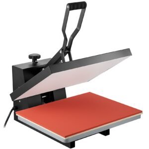 heat press 16x20, 1700w power heat press machine, fast heating, high pressure heat press machine for t shirt, digital industrial sublimation printer for heat transfer vinyl, easy to use, black