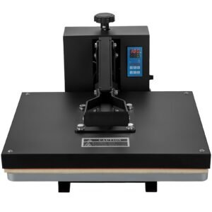 heat press 16x20, 1700w power heat press machine, fast heating, high pressure heat press machine for t shirt, digital industrial sublimation printer for heat transfer vinyl, easy to use, black