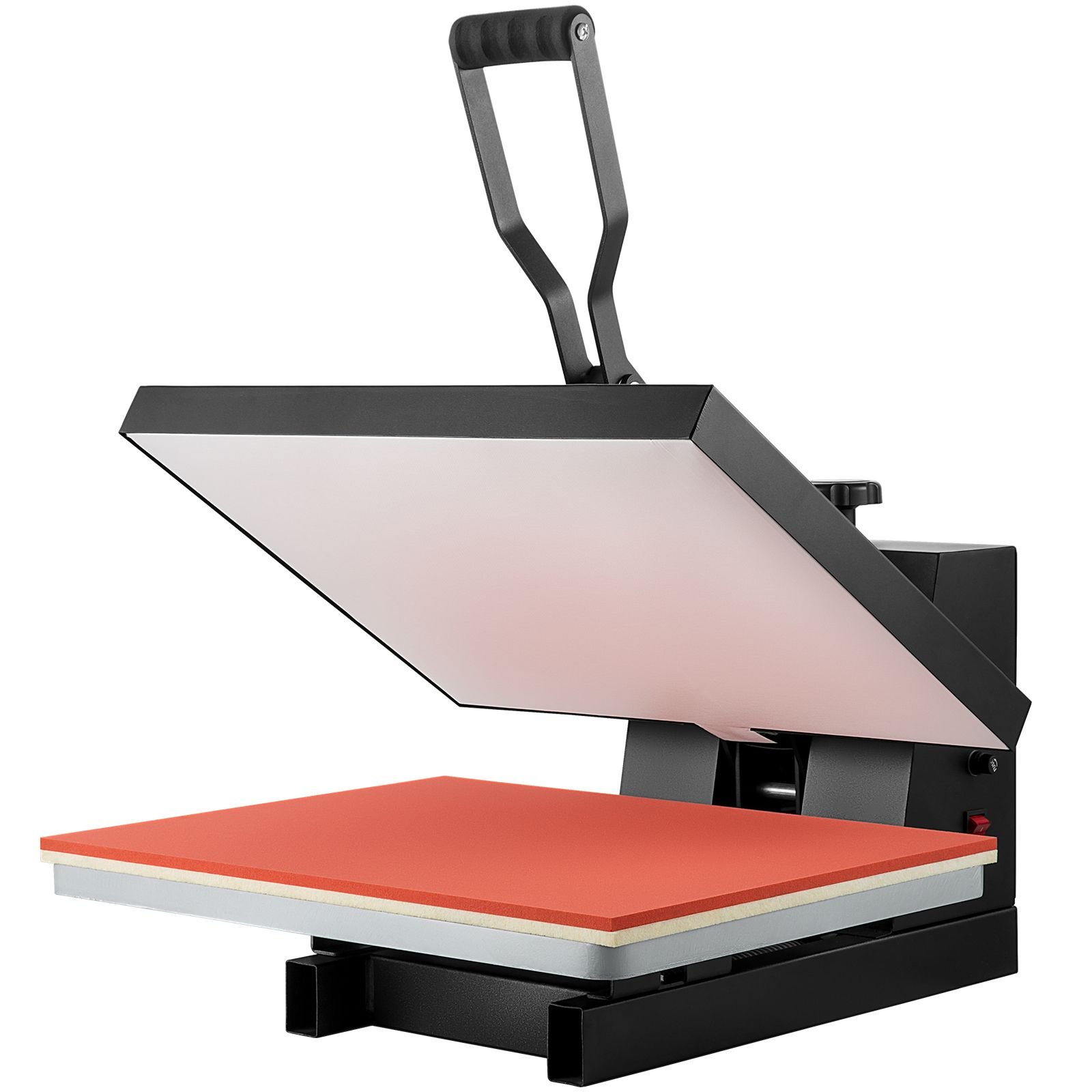 heat press 16x20, 1700w power heat press machine, fast heating, high pressure heat press machine for t shirt, digital industrial sublimation printer for heat transfer vinyl, easy to use, black