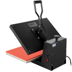 heat press 16x24, 1700w power heat press machine, fast heating, high pressure heat press machine for t shirt, digital industrial sublimation printer for heat transfer vinyl, easy to use, black